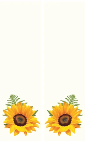 Trauerschleife mit Sonnenblumenmotiv - Zeichen der Freude und Hoffnung