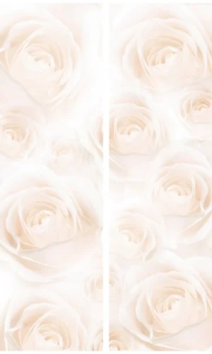 Trauerschleife mit Rosenstraußmotiv - Symbol für Liebe und Zuneigung