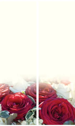 Trauerschleife mit Rosenmotiv - Symbol für Liebe und Zuneigung