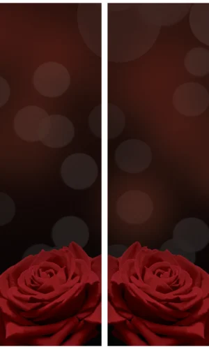 Trauerschleife mit Rosenmotiv - Symbol für Liebe und Zuneigung