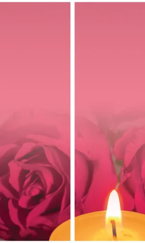 Grabschleife mit Rosenmotiv - Symbol für Liebe und Zuneigung