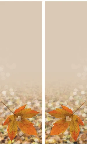 Trauerschleife mit Herz-Blattmotiv - Zeichen der Liebe und Erinnerung