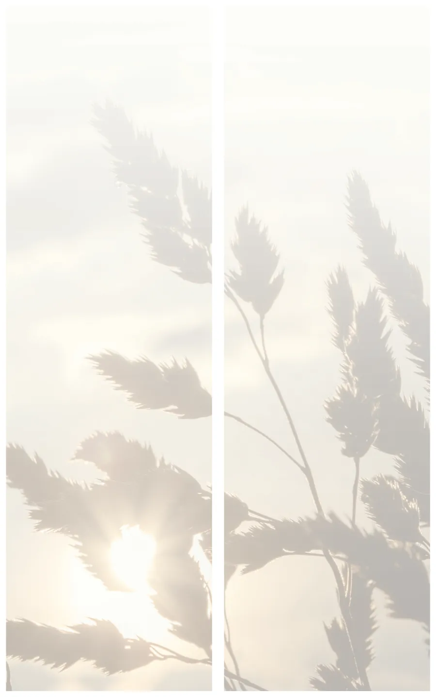 Grabschleife mit Sonnenuntergangsmotiv - Symbol für Ruhe und Frieden