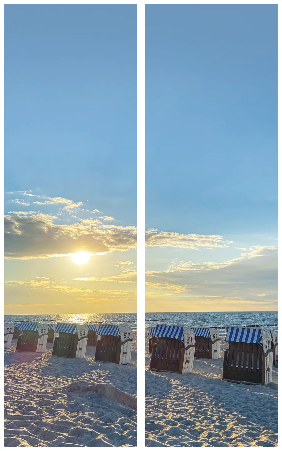 Kranzschleife mit Strandkörben - Symbol für Geborgenheit und Schutz