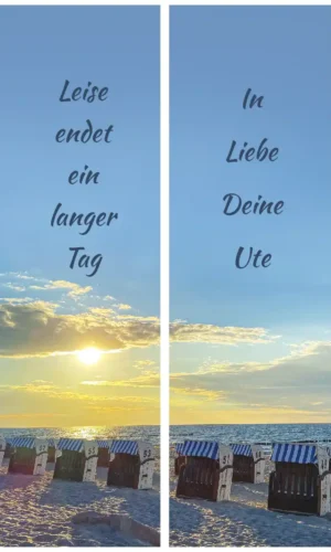 Kranzschleife mit Strandkörben - Symbol für Geborgenheit und Schutz