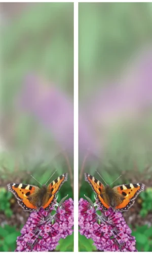 Trauerschleife mit Schmetterlingsmotiv - Symbol für Transformation und Freiheit