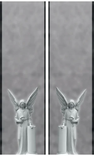 Trauerschleife mit Engel-Motiv - Symbol für Schutz und Frieden