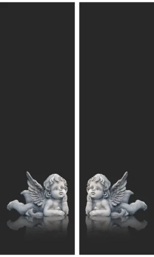 Trauerschleife mit Engel-Motiv - Symbol für Schutz und Frieden