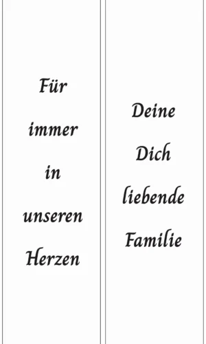 Unifarbene Trauerschleife weiß - Symbol für Reinheit, Frieden und Hoffnung