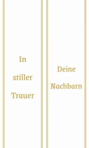 Unifarbene Grabschleife weiß - Symbol für Reinheit, Frieden und Hoffnung