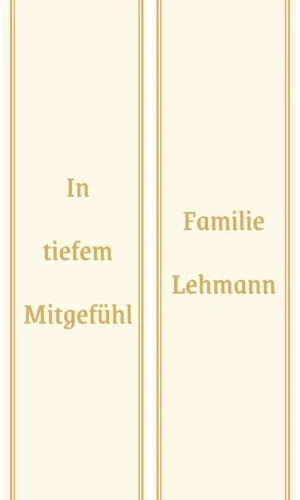 Unifarbene Grabschleife creme - Symbol für Frieden, Hoffnung und Licht