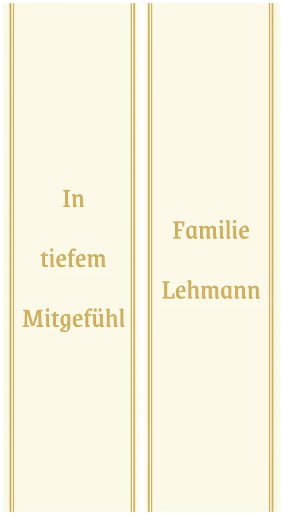 Unifarbene Grabschleife creme - Symbol für Frieden, Hoffnung und Licht