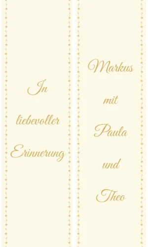 Unifarbene Kranzschleife creme - Symbol für Frieden, Hoffnung und Licht