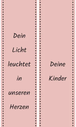 Unifarbene Grabschleife rosa - Symbol für sanfte Liebe, Zärtlichkeit und Verbundenheit