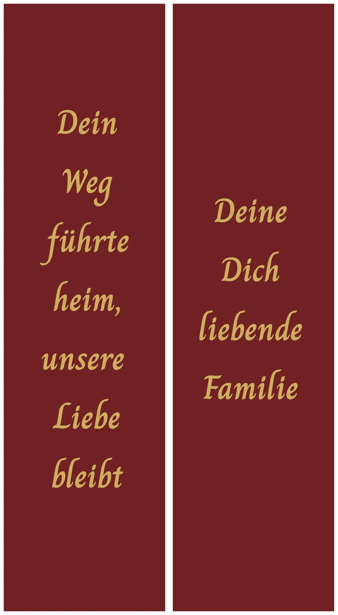 Unifarbene Kranzschleife bordeaux - Symbol für Würde, Eleganz und emotionale Verbundenheit