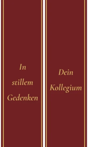 Unifarbene Trauerschleife bordeaux - Symbol für Würde, Eleganz und emotionale Verbundenheit