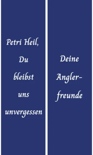 Unifarbene Grabschleife blau - Symbol für Treue, Hoffnung und Frieden