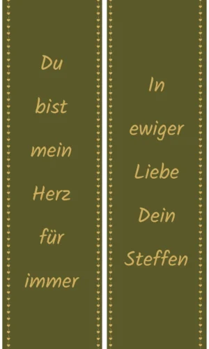 Unifarbene Trauerschleife olivgruen - Symbol für Frieden, Erd- und Naturverbundenheit