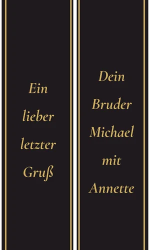 Unifarbene Trauerschleife schwarz - Symbol für Verlust, Stille und Respekt