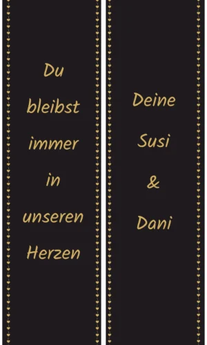 Unifarbene Grabschleife schwarz - Symbol für Verlust, Stille und Respekt