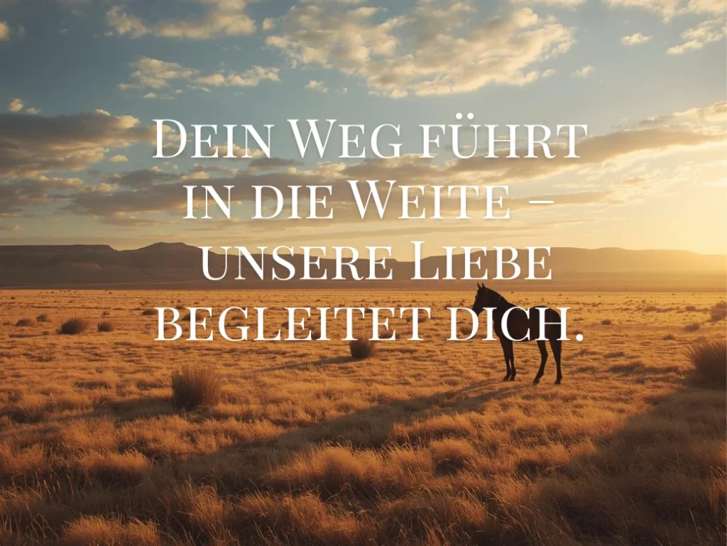 Trauersprüche_Symbolbild_Prärie_Pferd