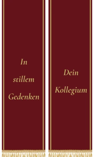 Unifarbene Trauerschleife bordeaux - Symbol für Würde, Eleganz und emotionale Verbundenheit